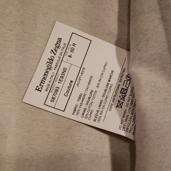 Ermenegildo Zegna Couture Striped Cashmere CarCoat - Picture 7 of 8